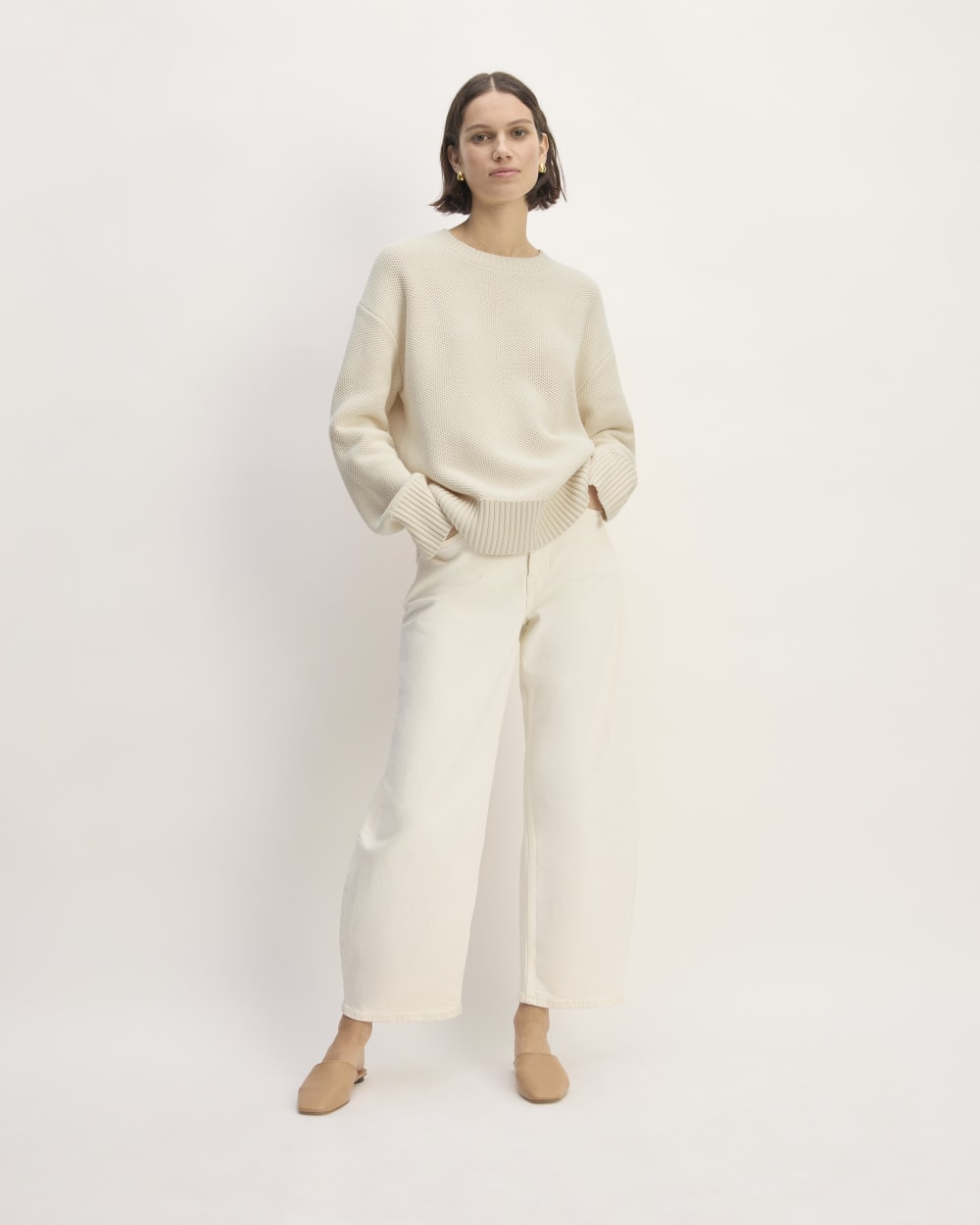 The Cotton Honeycomb Square Crew | Canvas - Image 3