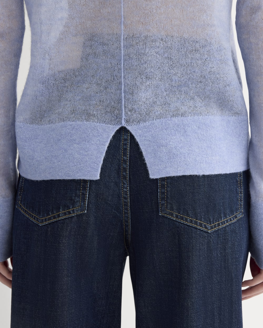 The Air Alpaca? Relaxed Crew Top | Soft Blue - Image 5