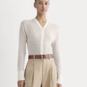 The Air Alpaca ??High V Cardigan | Birch