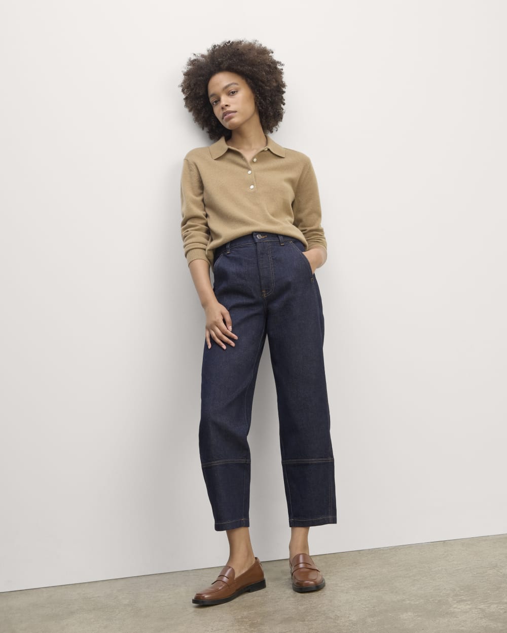 The Utility Barrel Jean | Pure Blue | Regular