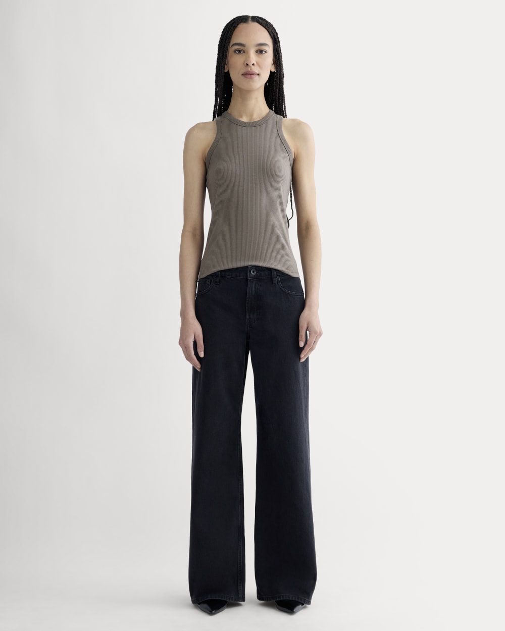 The Shimmy Cutaway Tank | Taupe - Image 3