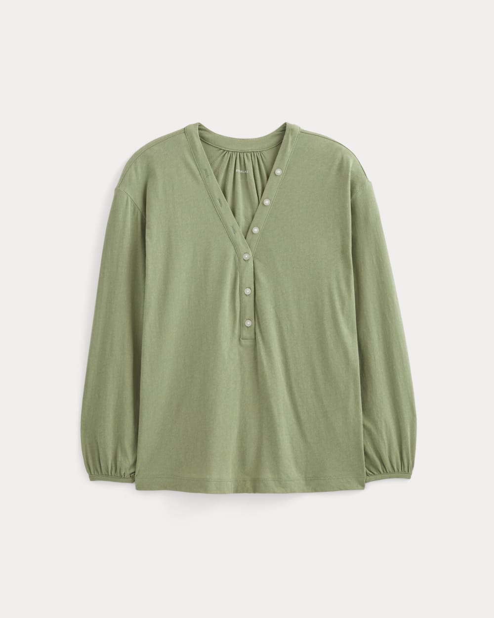 The Air V-Neck Henley | Sagebrush - Image 2