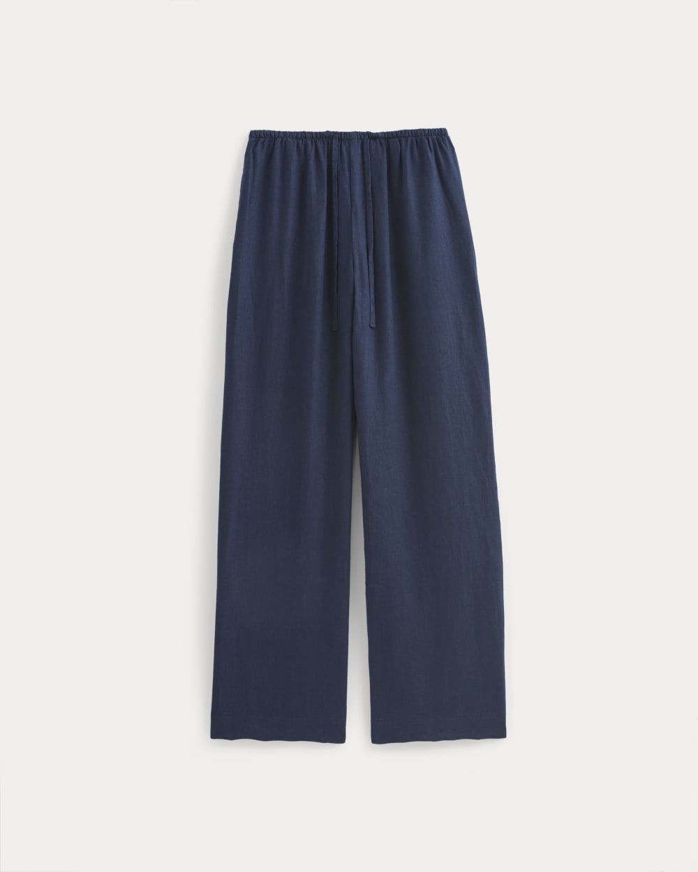 The Drawstring Pant in Linen | Navy - Image 2