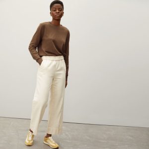 The Organic Cotton Crewneck Sweater | Dark Camel