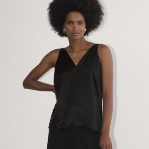 The Satin Tank | Black