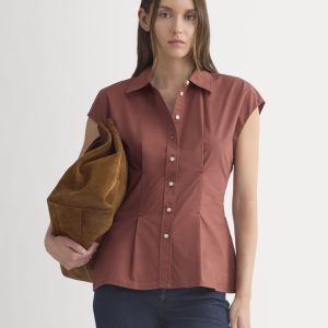 Muscle Shirt in Lightweight Cotton | Henna Red