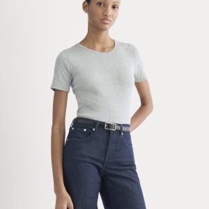 The Luxe Rib Crew | Classic Heather Grey