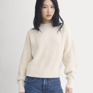 Cropped Ribbed Crew in Everyday Cotton | Canvas