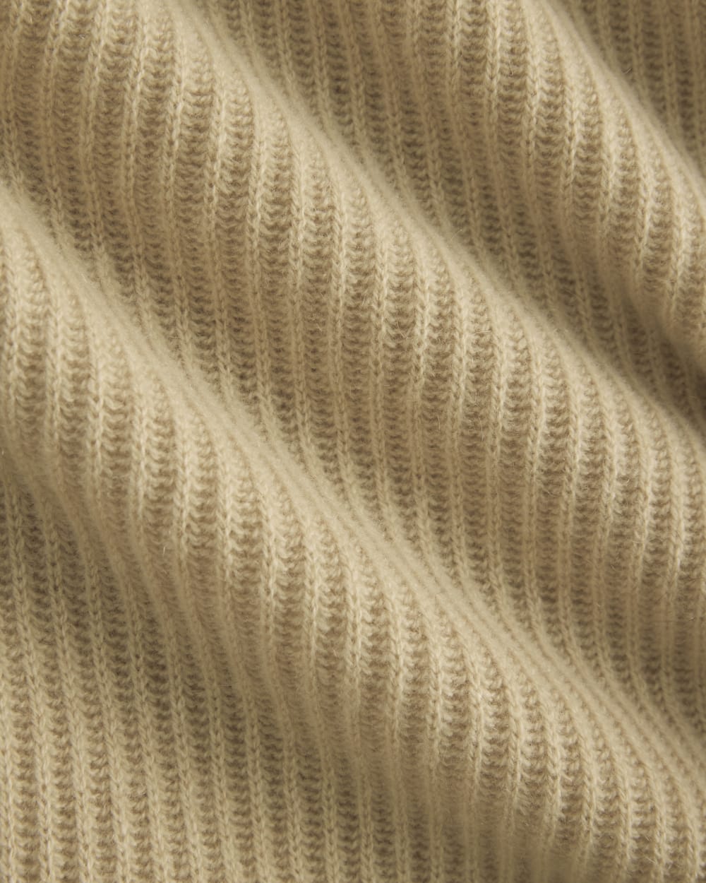 The Cocoon Henley in Wool Cashmere | Heather Light Camel - Image 6