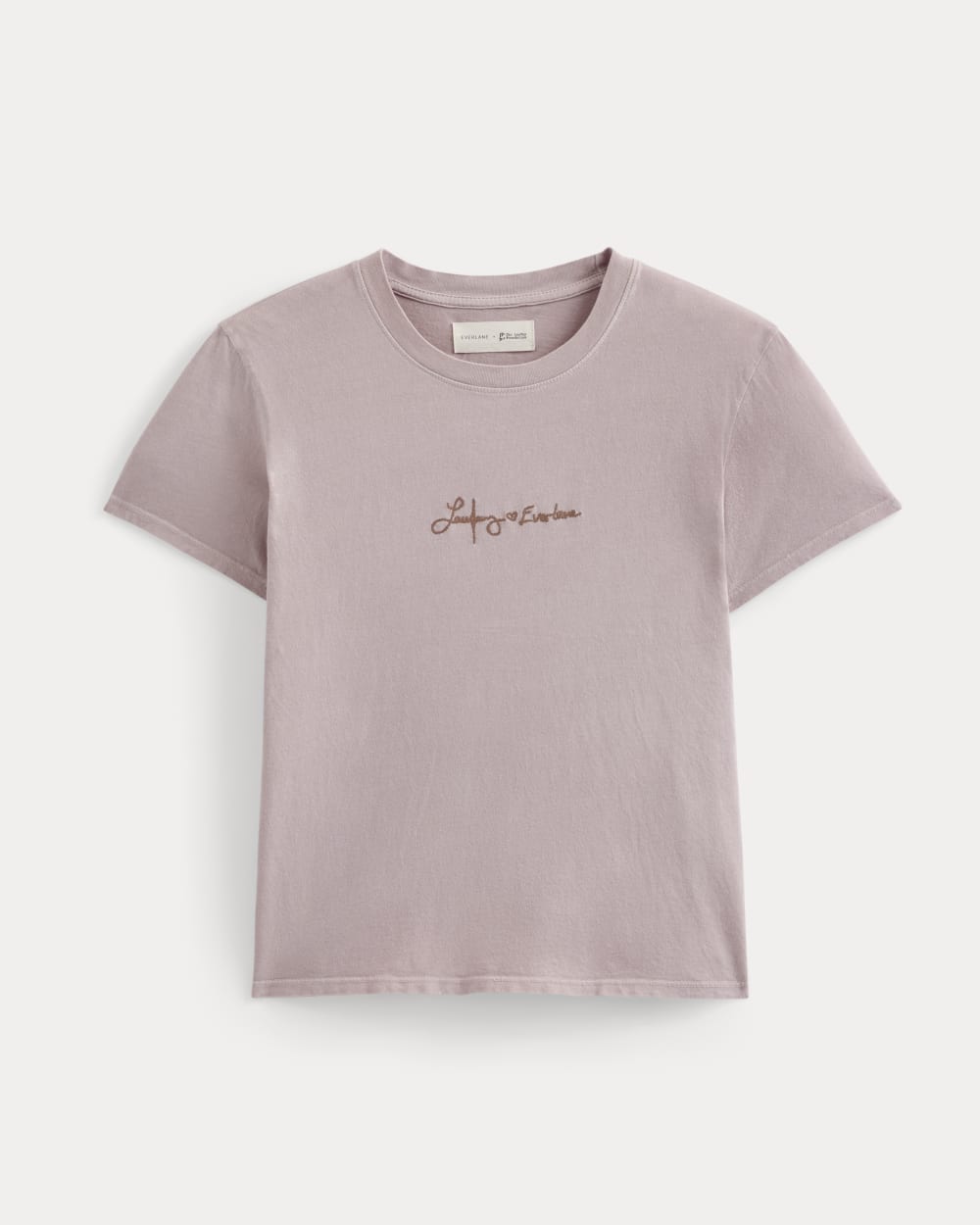 Everlane x The Laufey Foundation Box-Cut Tee | Burnished Lilac - Image 2