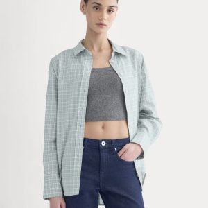 Everyday Shirt in Silky Cotton | Gray Mist