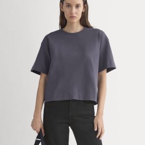 Ponte Oversized Tee | Graphite