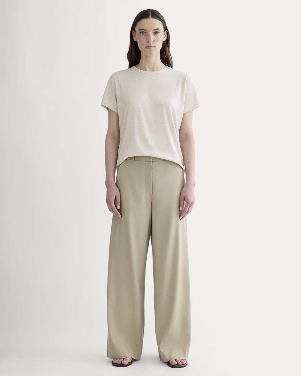 The Slim Air Tee | Heathered Oat - Image 3