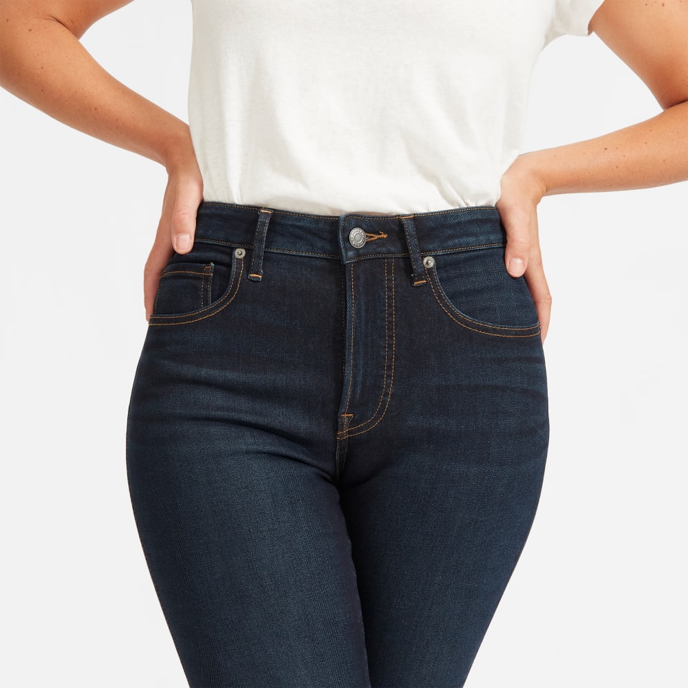 The Curvy Authentic Stretch High-Rise Skinny Jean | Dark Blue Wash | 26.5 Inseam - Image 15