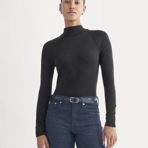 Tie-Neck Top in Butterluxe | Black