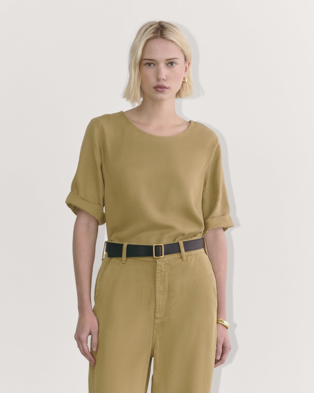 The Relaxed Tee in Buttersoft | Fennel Seed