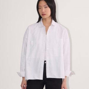 The Boxy Oxford | White / Black