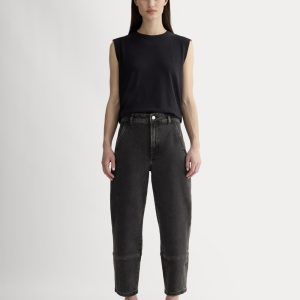 The Utility Barrel Jean | Washed Black | Regular