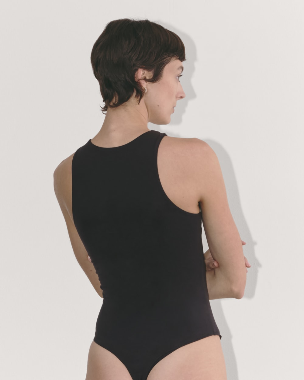 The Cutaway Tank Bodysuit | Black | Thong - Image 5