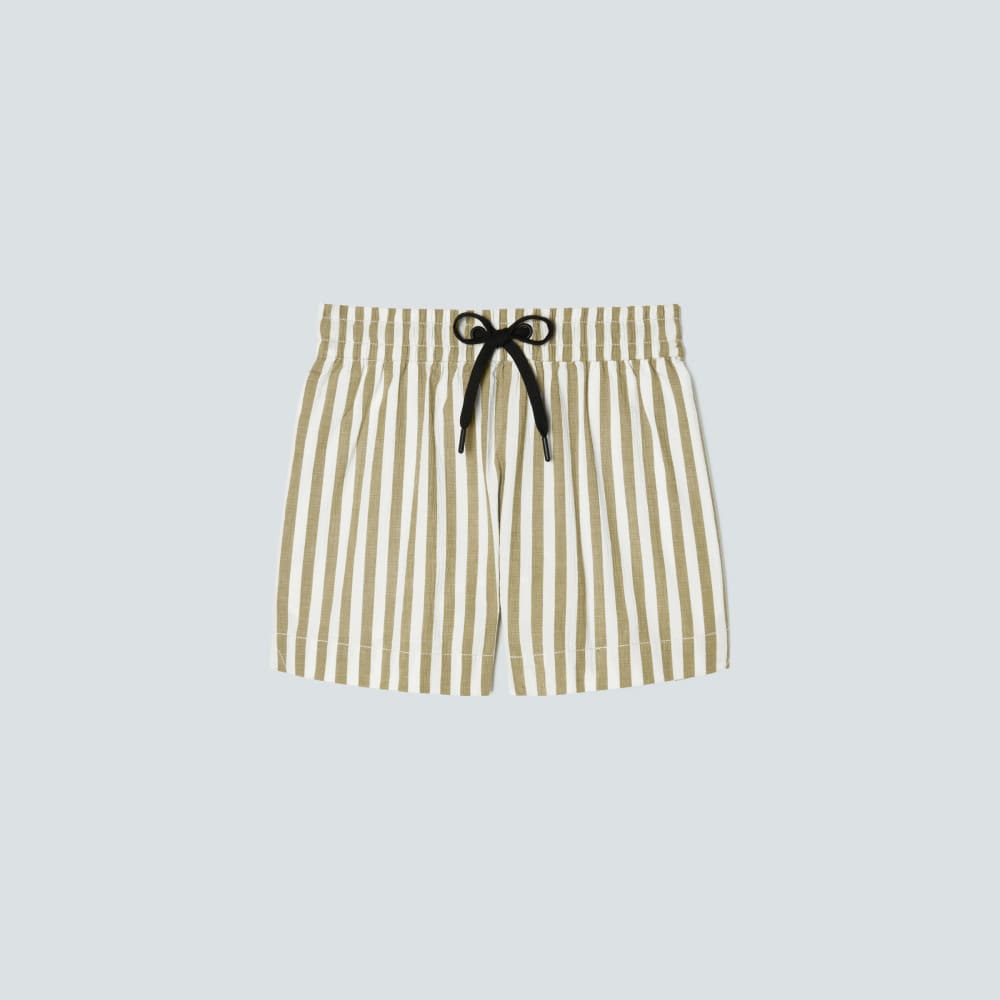The Seersucker Boxer Short | Nutria / Off-White