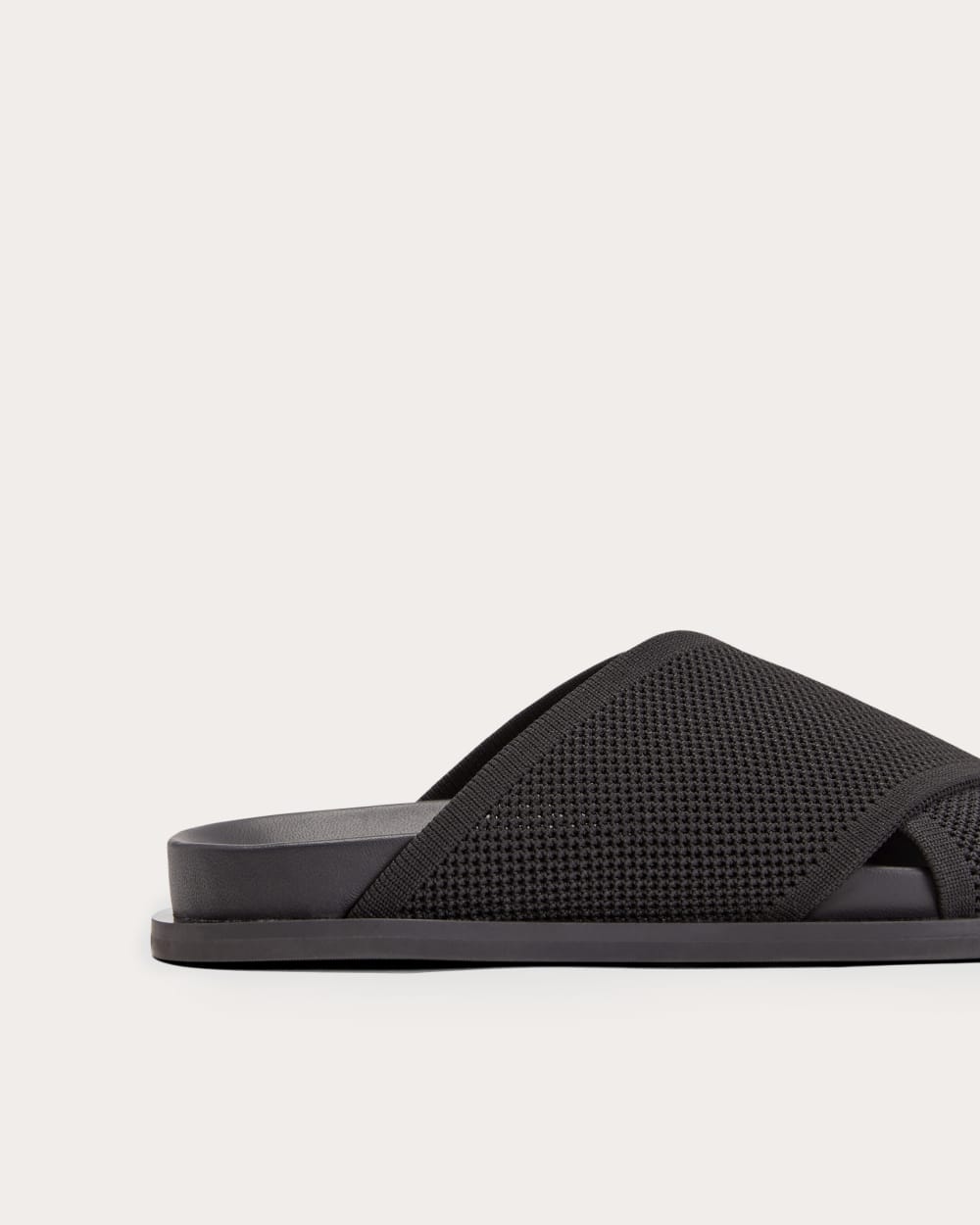 The ReKnit Form Crossover Sandal | Black - Image 6