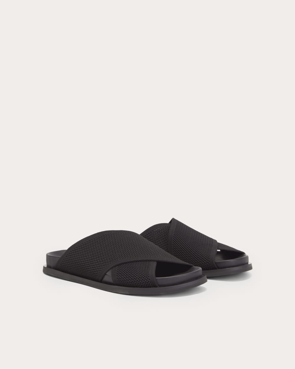 The ReKnit Form Crossover Sandal | Black - Image 3