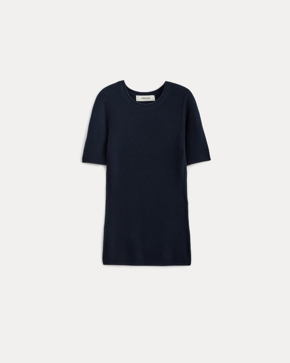 The Sweater Tee in Ultrasoft Merino | Navy - Image 2