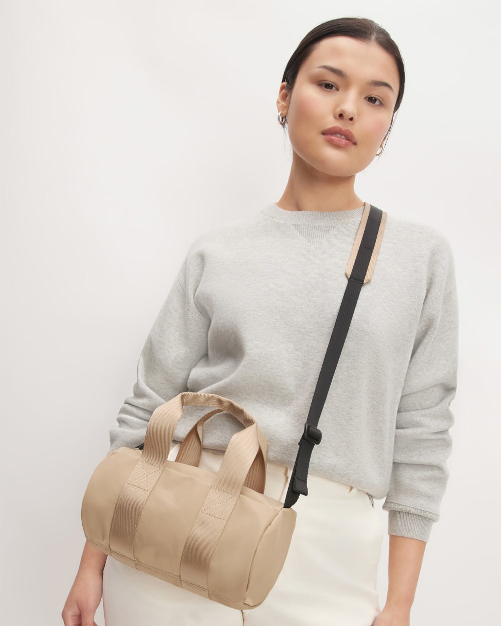 The Recycled Nylon Crossbody | Khaki - Image 2