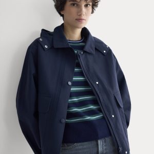 Re:Cycled Nylon Barrel Jacket | Deep Navy