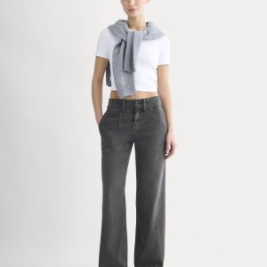The Mid-Rise Trouser Jean | Black