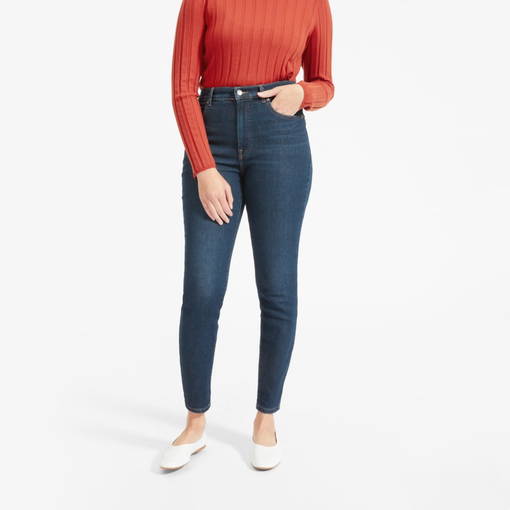 The Authentic Stretch High-Rise Skinny | Dark Blue Wash | 28.5 Inseam - Image 3