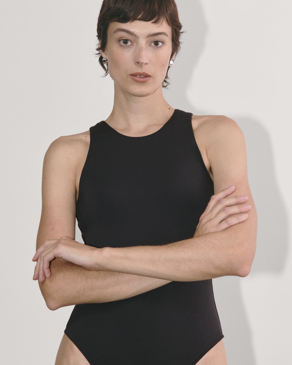 The Cutaway Tank Bodysuit | Black | Thong - Image 4
