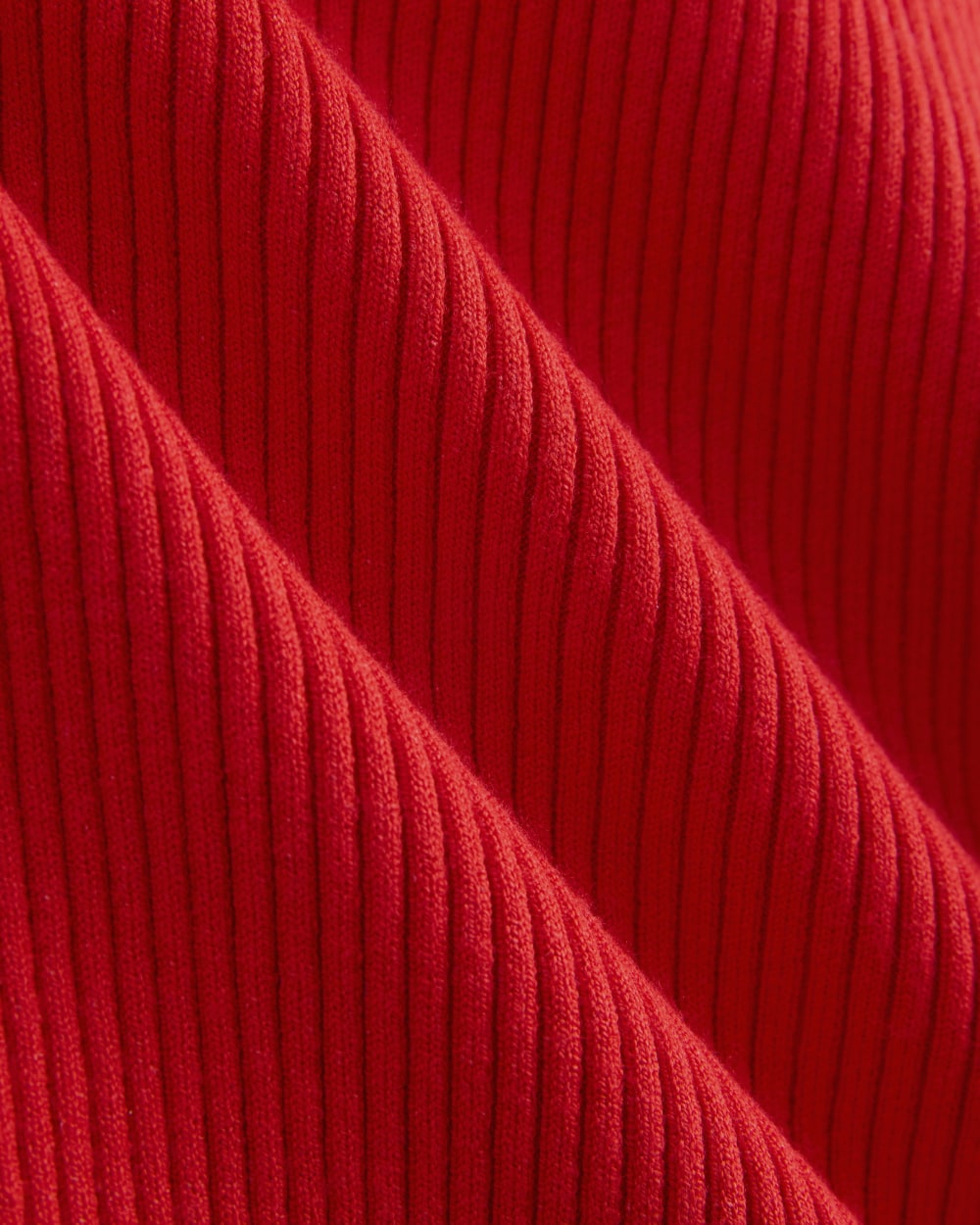 Cutaway Ribbed Midi Dress | Fiery Red - Image 7