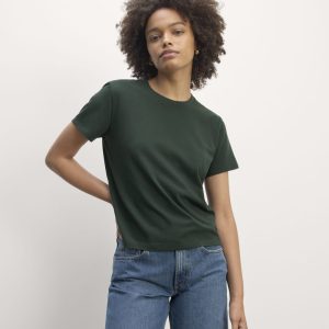 The Box-Cut Tee in Essential Cotton | Scarab | No Pocket