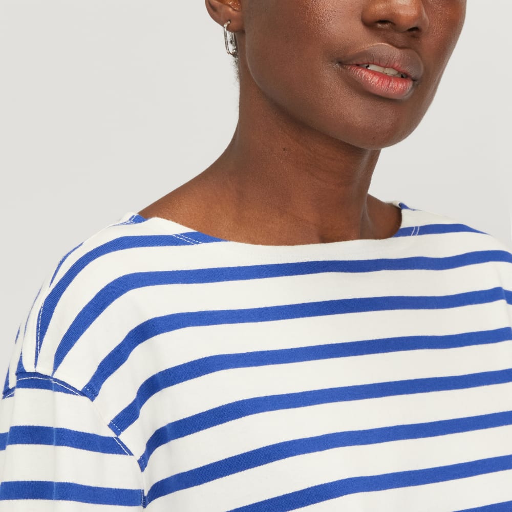The Mariner Dress | Canvas Tan / Mazarine Blue - Image 4