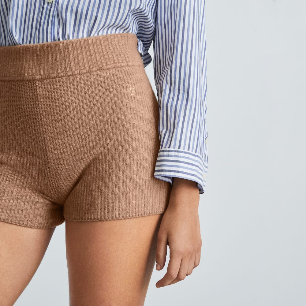 The Cozy-Stretch Short | Camel - Image 3
