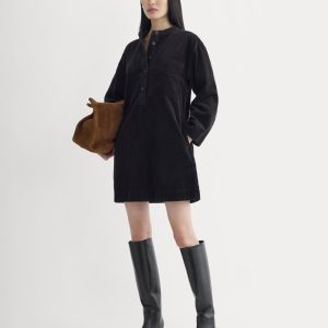 The Corduroy Mini Dress | Black